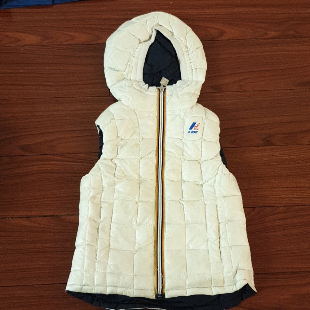 K-way waterproof reversible down puffer vest